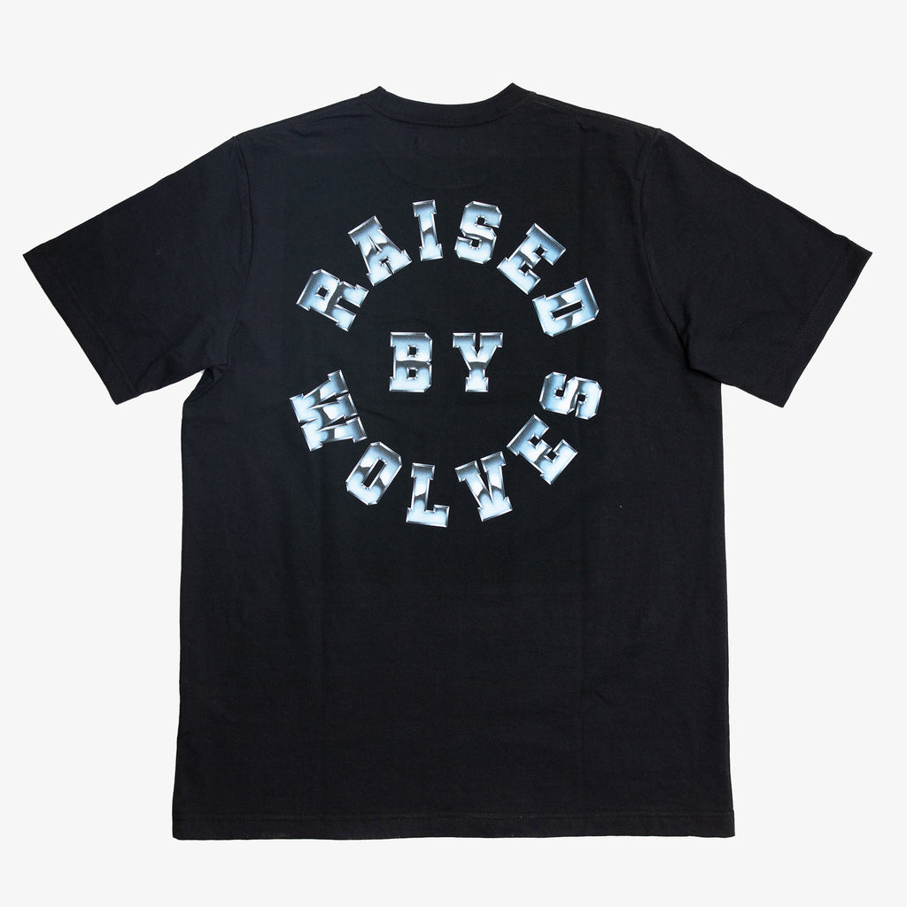 Chrome Wheel Tee Black