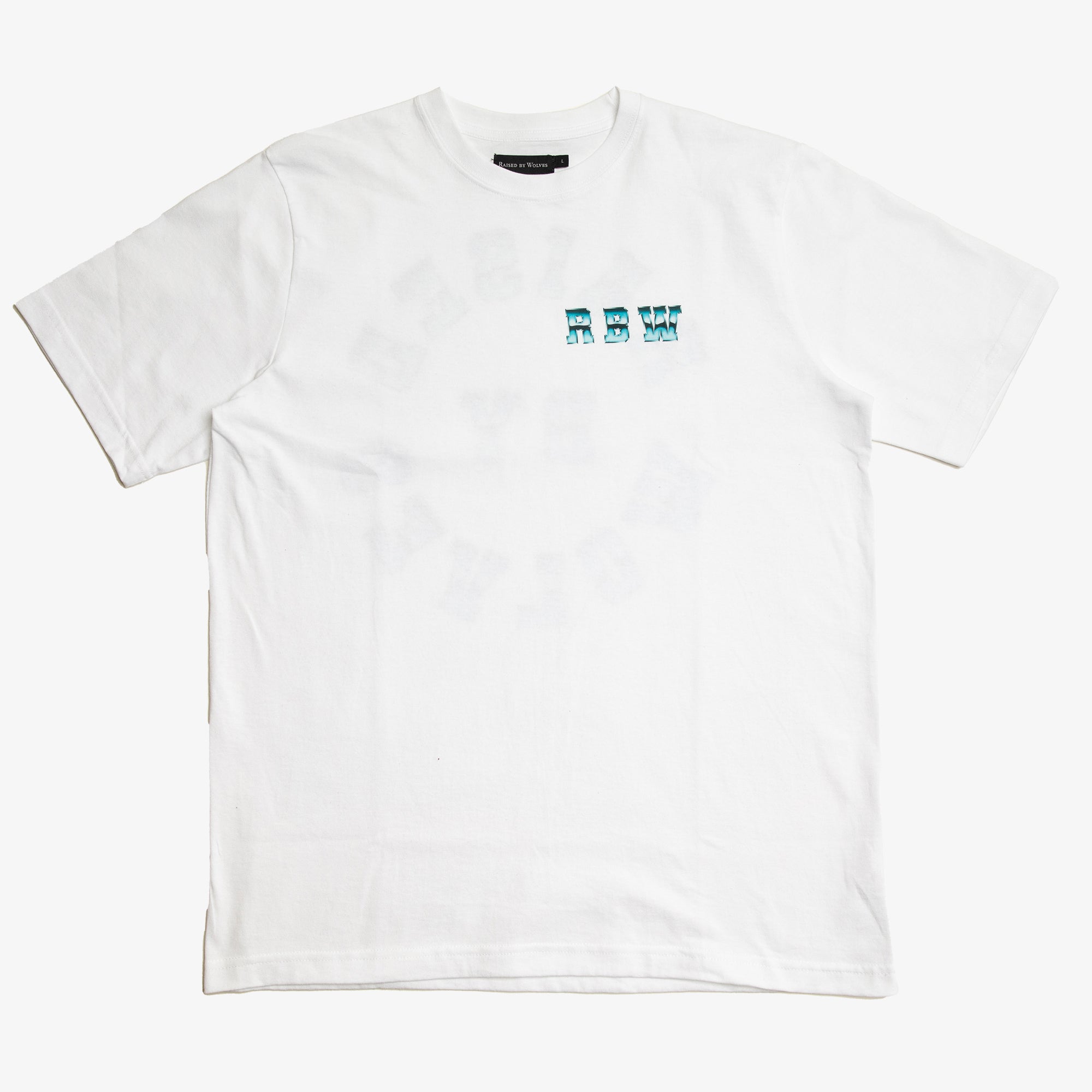 Chrome Wheel Tee White