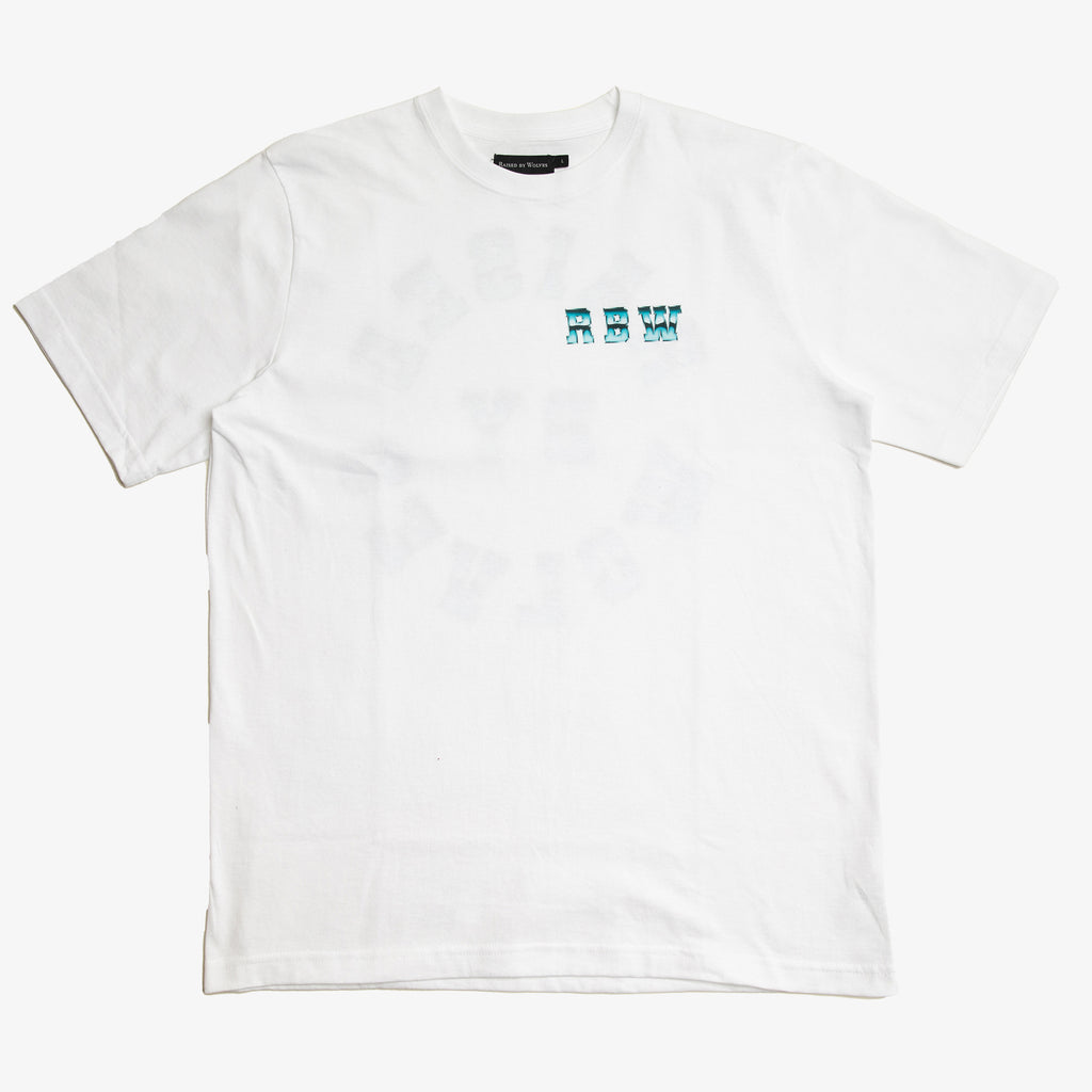 Chrome Wheel Tee White