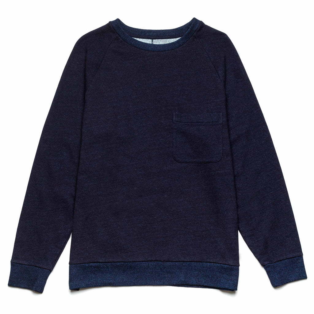 Split Back Crewneck 77136 Indigo