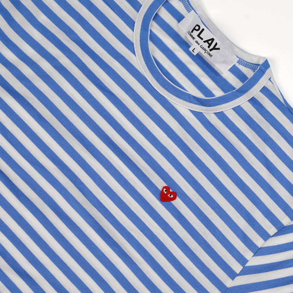 SMALL HEART STRIPED LS TEE AZ-T320-051-1 Blue