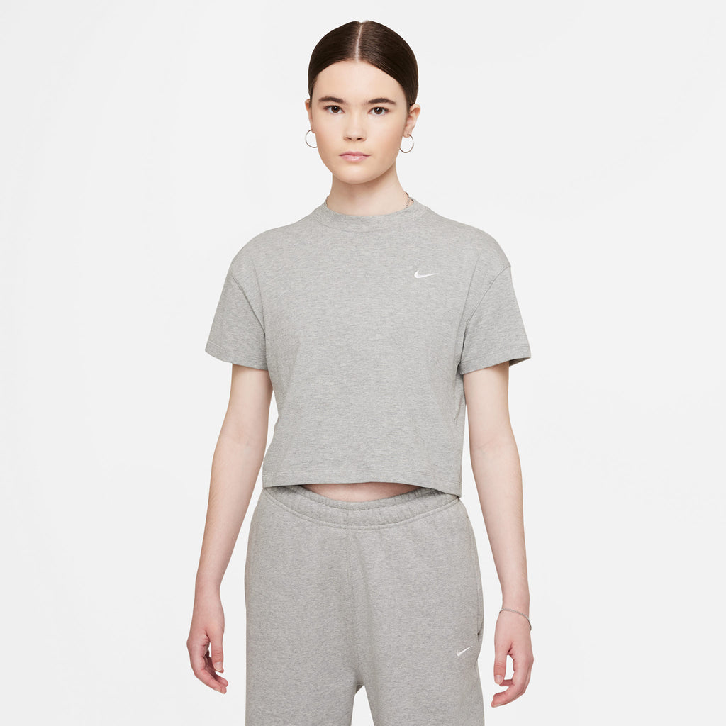 Women's NikeLab Solo Swoosh Tee CV0560-063 Grey