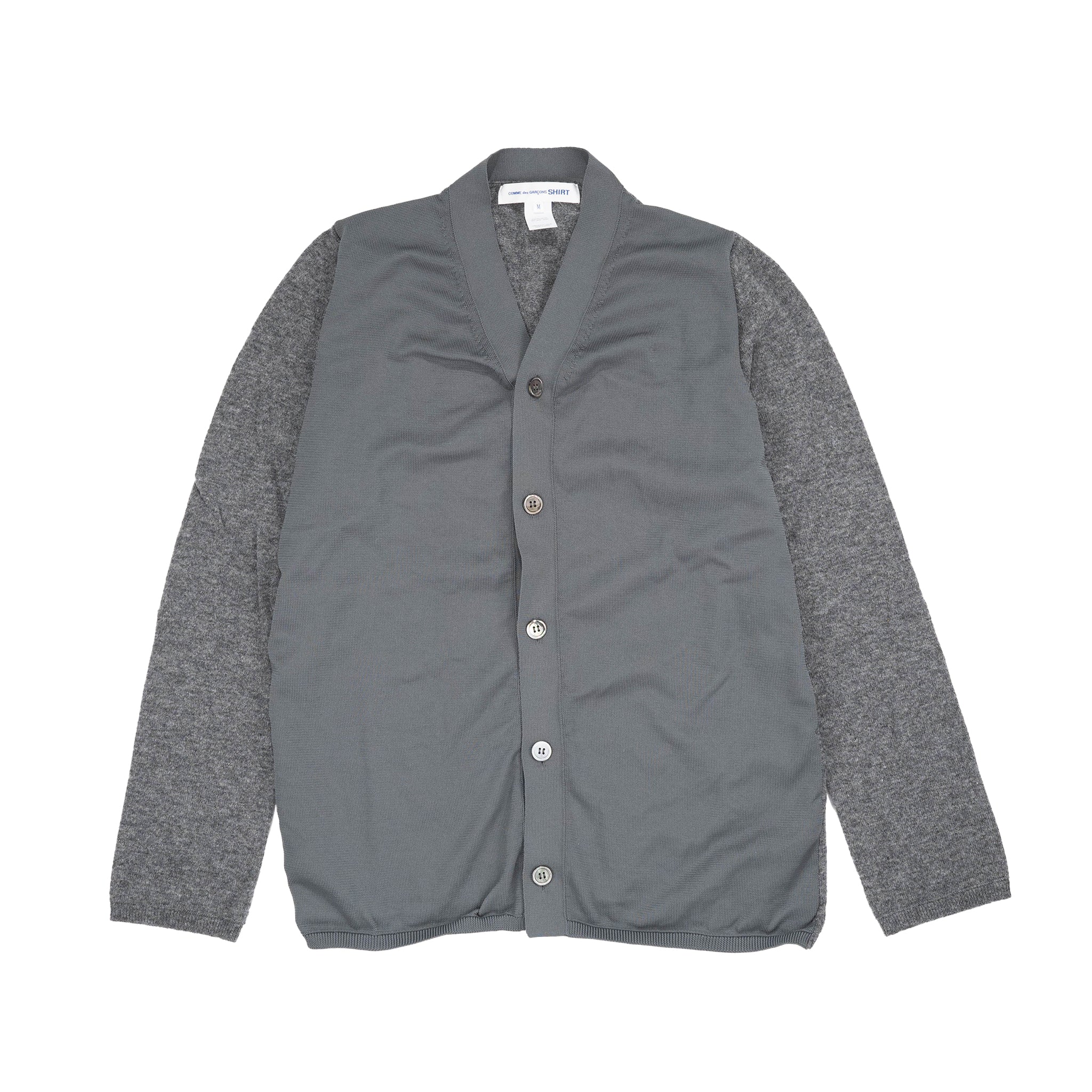 CDG Shirt Knit Cardigan Grey FJ-N014-W22