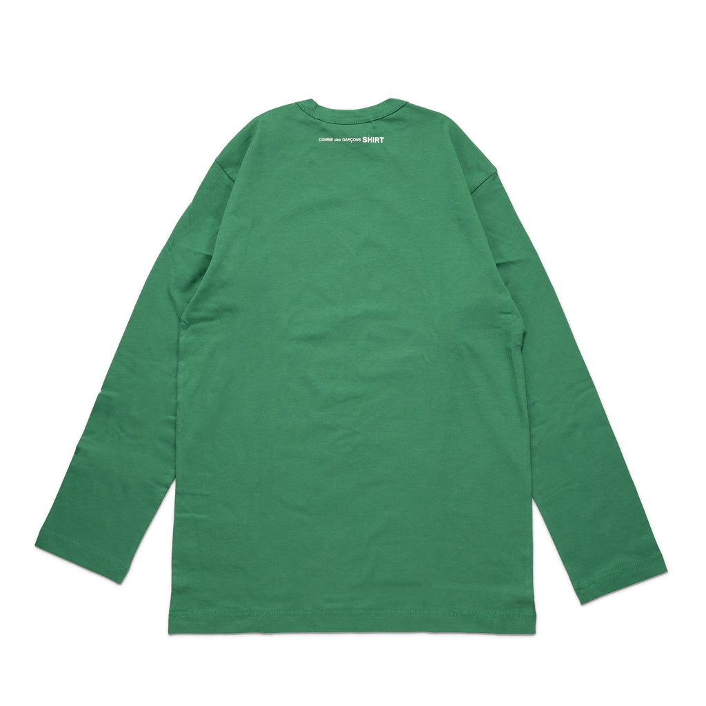 CDG Shirt Rear Logo L/S Tee FJ-T015-W22 Green