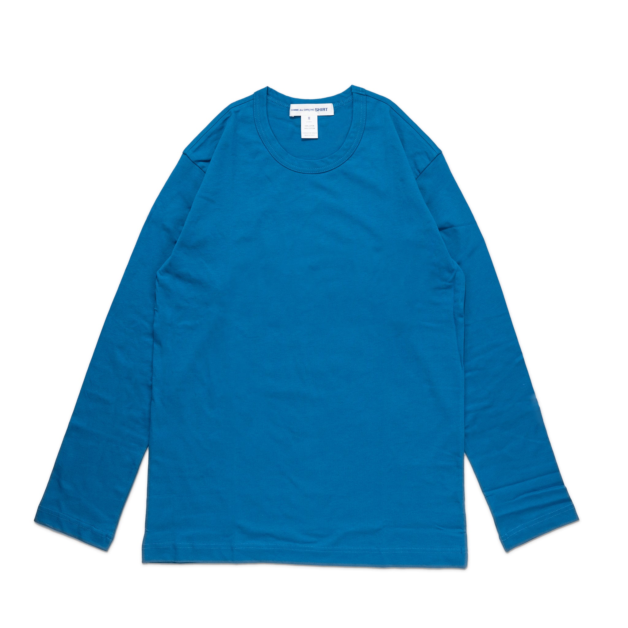 CDG Shirt Rear Logo L/S Tee FJ-T015-W22 Blue