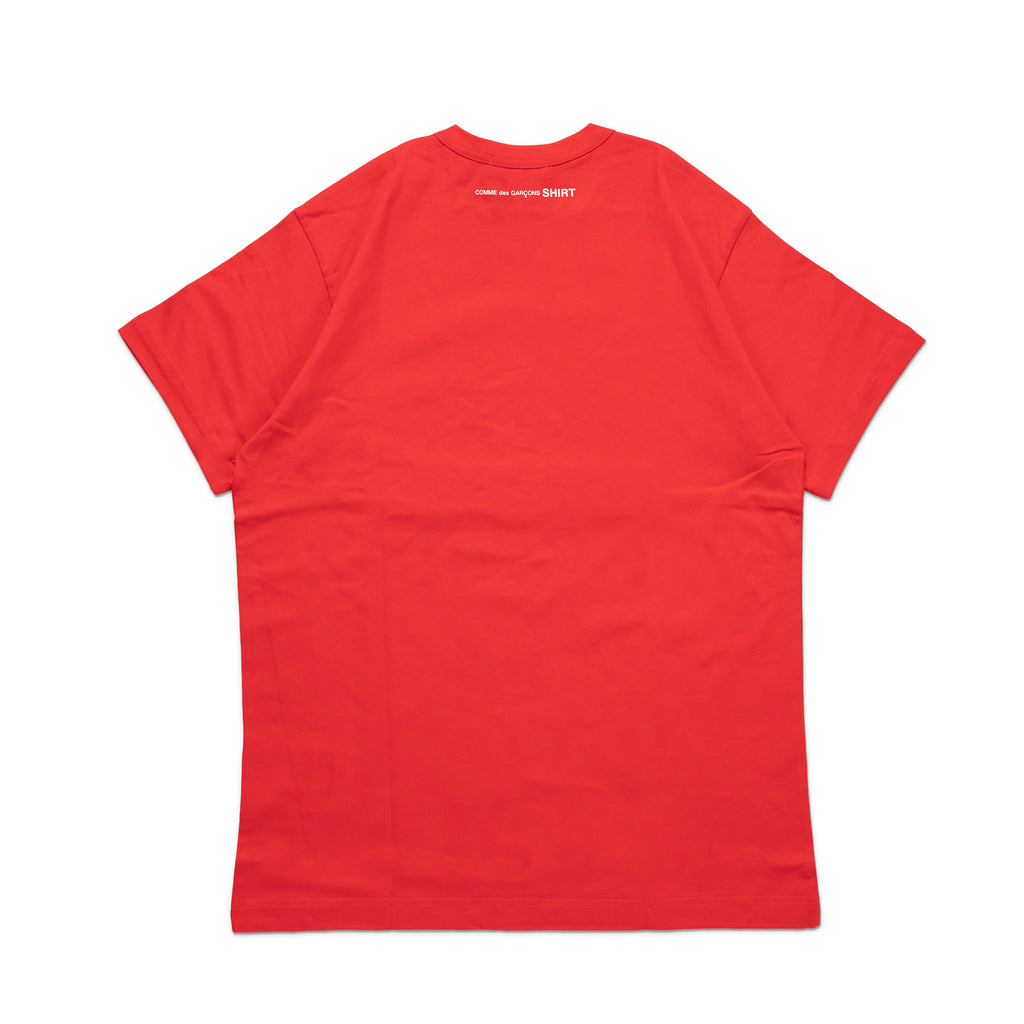CDG Shirt Rear S/S Logo Tee FJ-T016-W22 Red