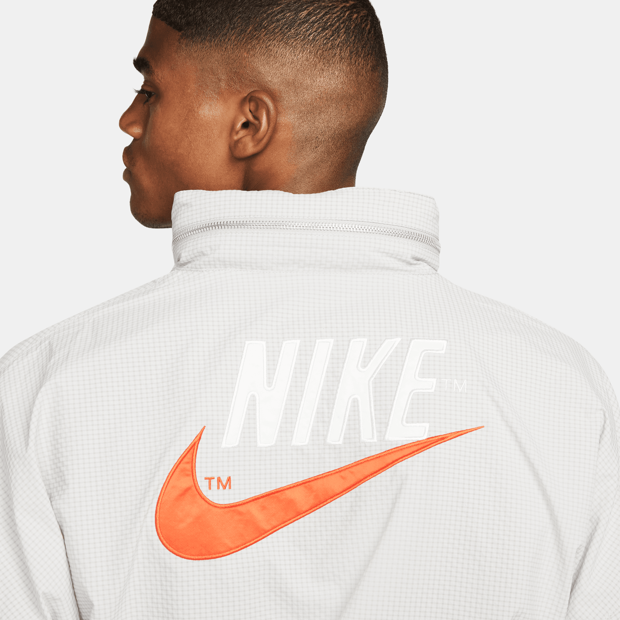 Nike swoosh jacket orange online