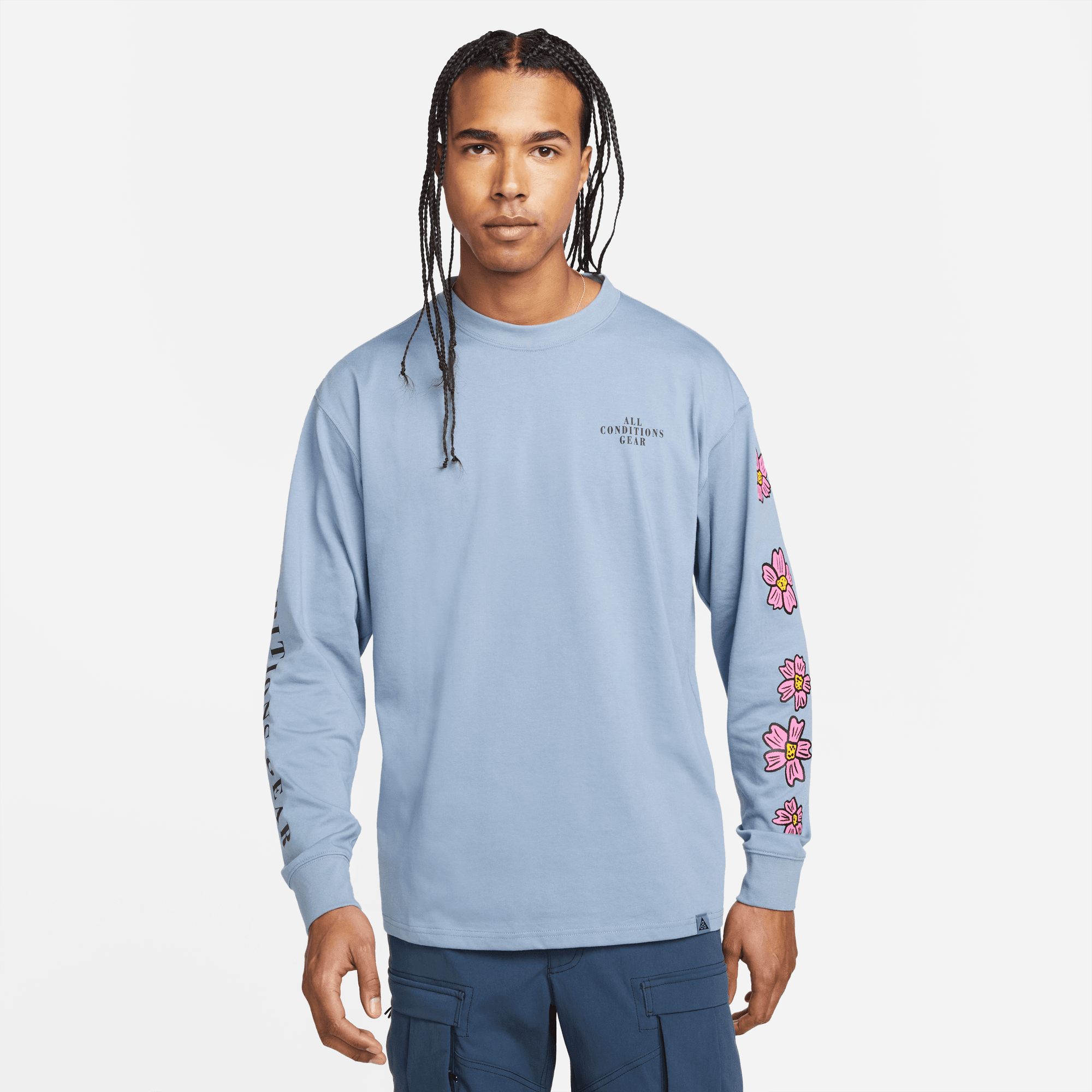 ACG Floral LS Tee DQ4958-493 Blue