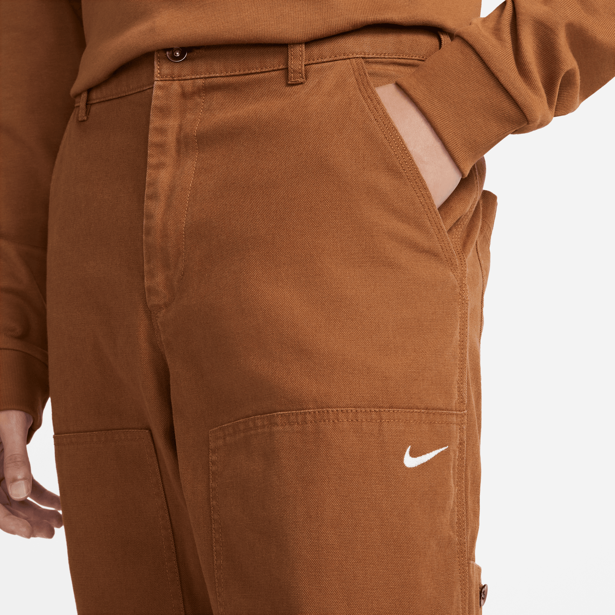 Nike Life Men's Double-Front Trousers DQ5179-270 Brown