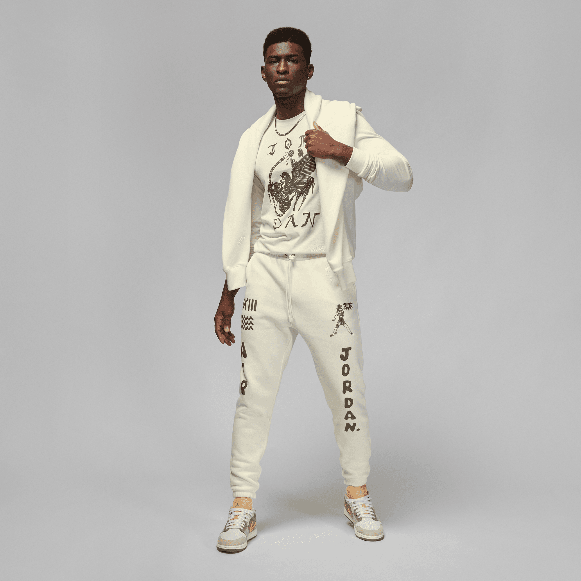 Air Jordan Sweatpant by UMAR RASHID DV7569-133 Sail
