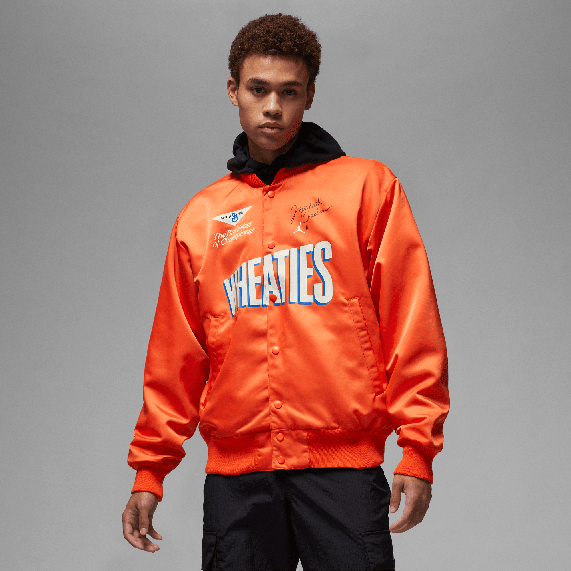 Orange best sale jordan jacket