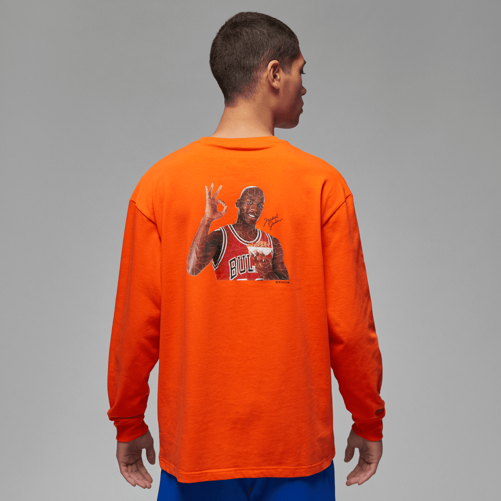 Jordan Flight MVP 85 L/S Tee DV8428-817 Rush Orange