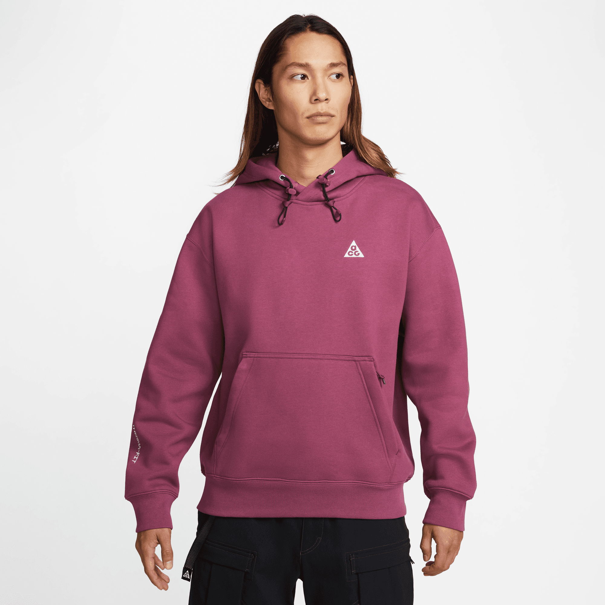 Nike acg top hoodie pink