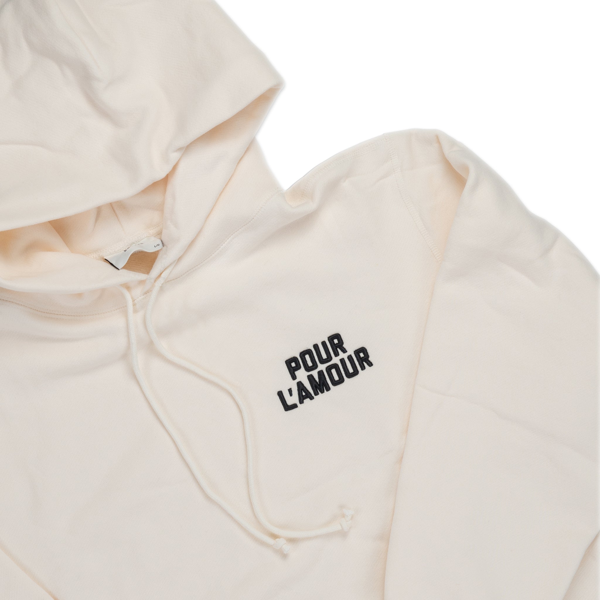 Pour L'Amour 01 down Hoodie Cream