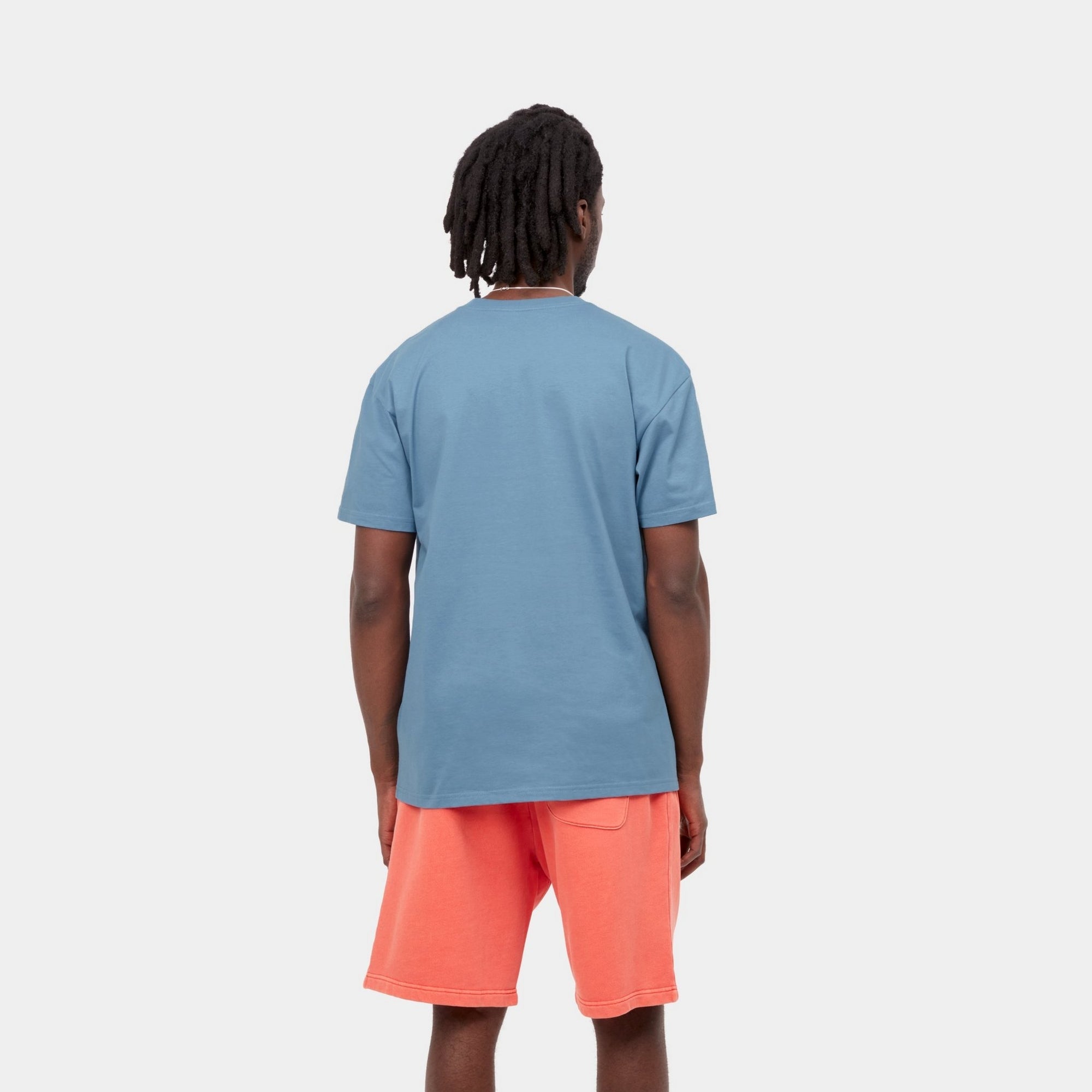 S/S Chase Tee I026391 Icy Water/Gold