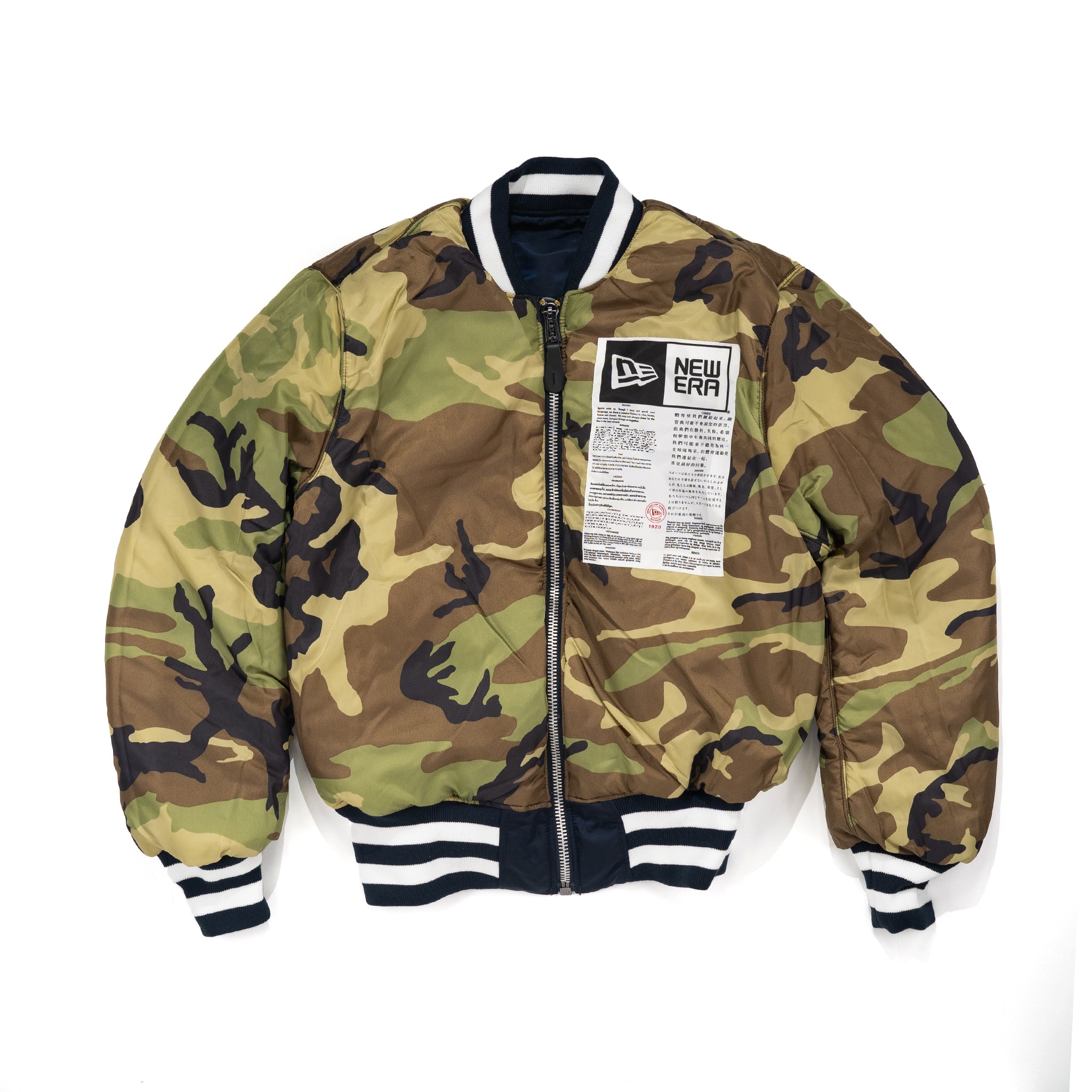 New Era x Alpha Industry Chicago Cubs MA-1 Jacket Navy