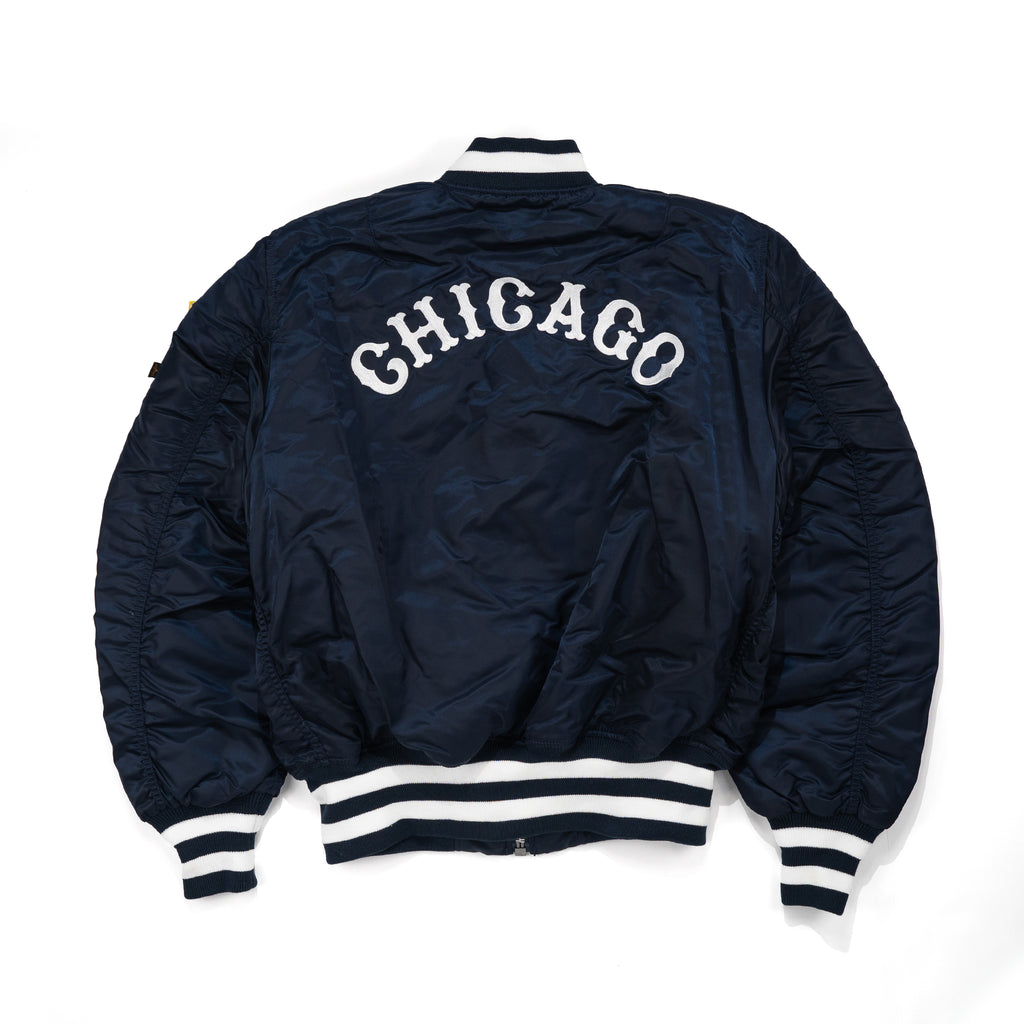 New Era x Alpha Industry Chicago Cubs MA-1 Jacket Navy