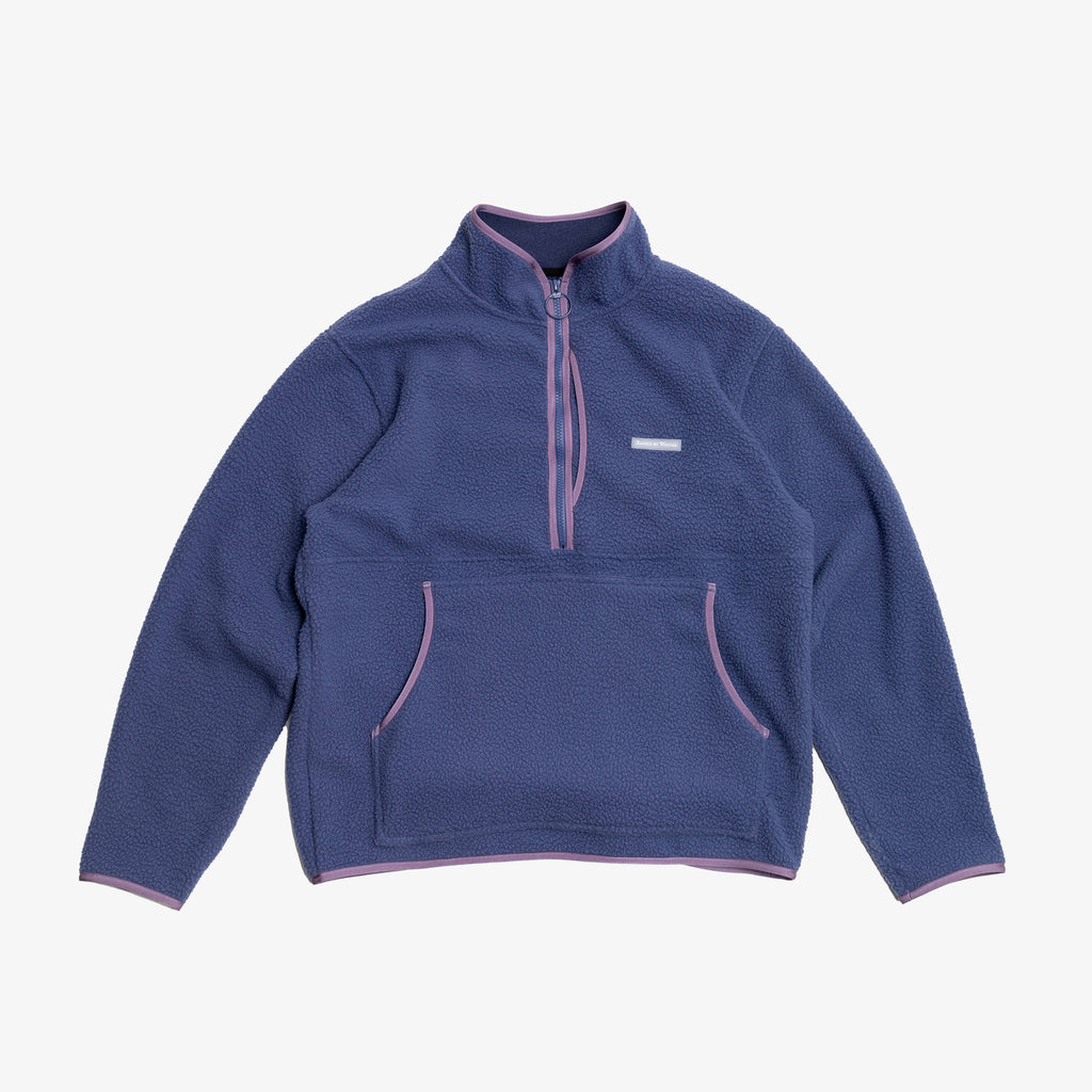 RBW Sherpa Fleece Half-Zip Blue