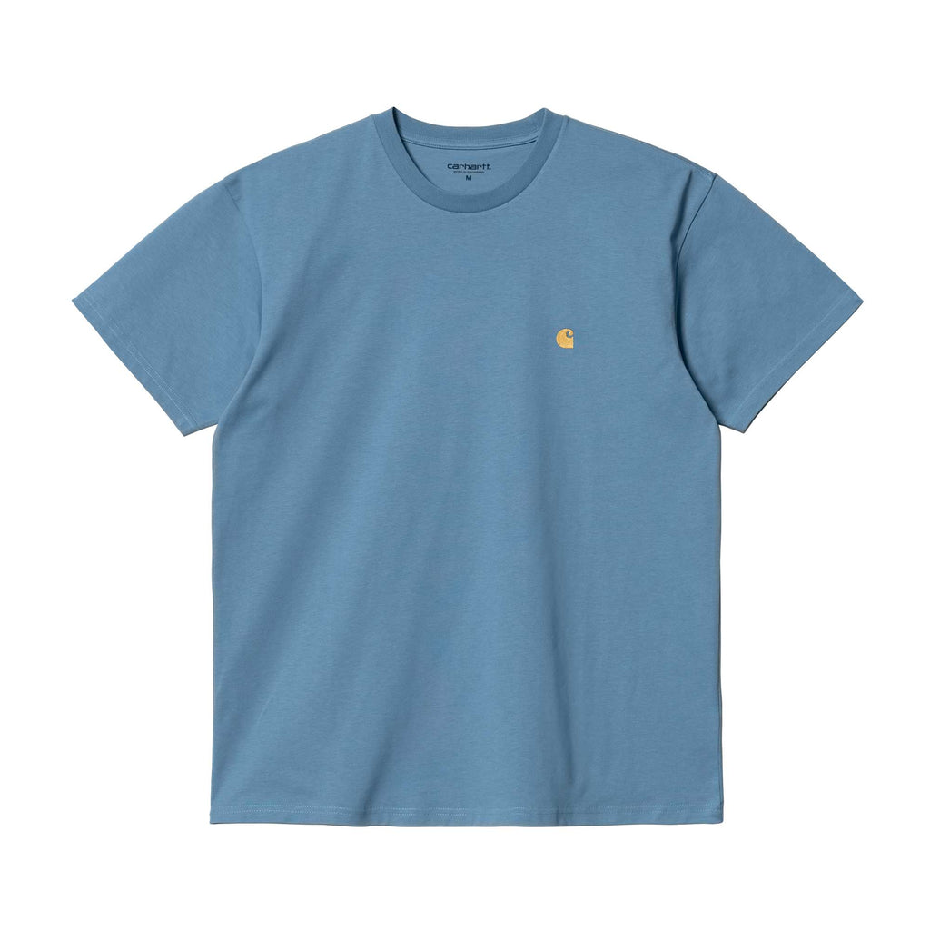 S/S Chase Tee I026391 Icy Water/Gold