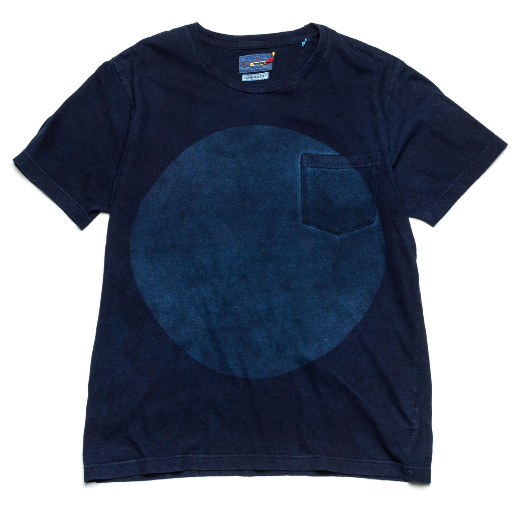 Hand Dyed Big Circle Indigo Tee 35449 Indigo