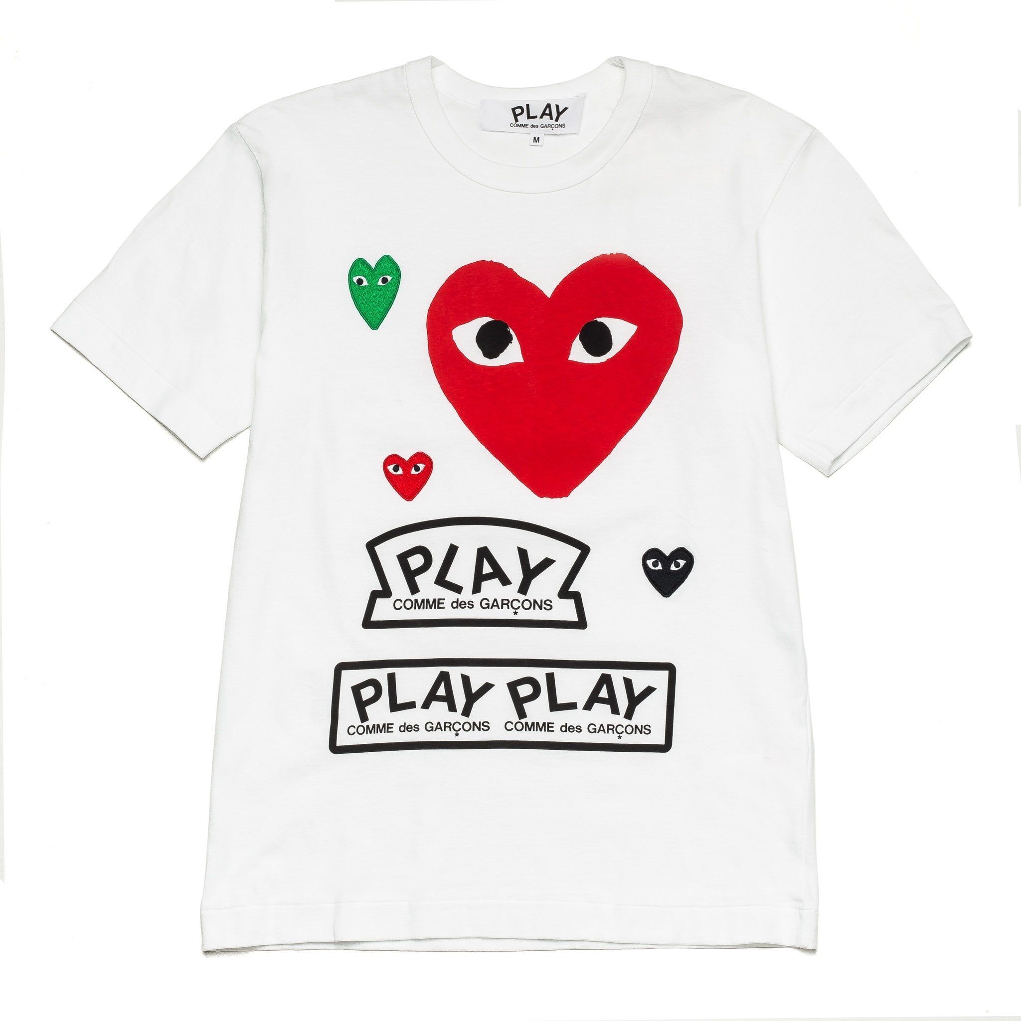 Multi Heart Logo Tee AZ-T280-051-1 White – Capsule