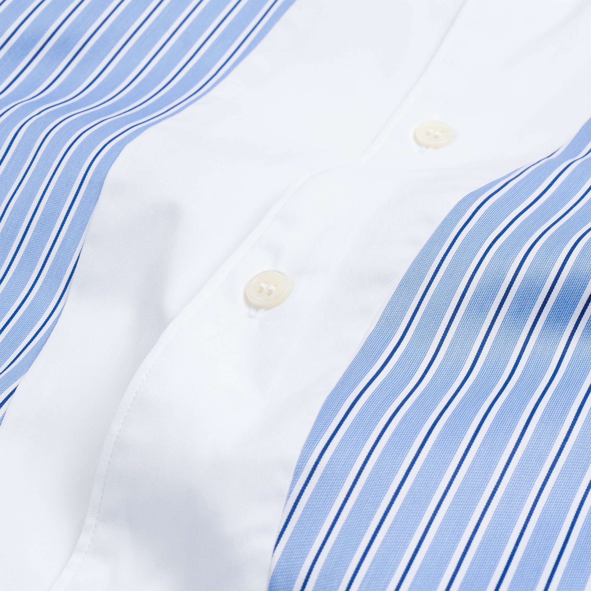 CDG SHIRT Patchwork Swirl Stripe Shirt FK-B008-S23-1 White