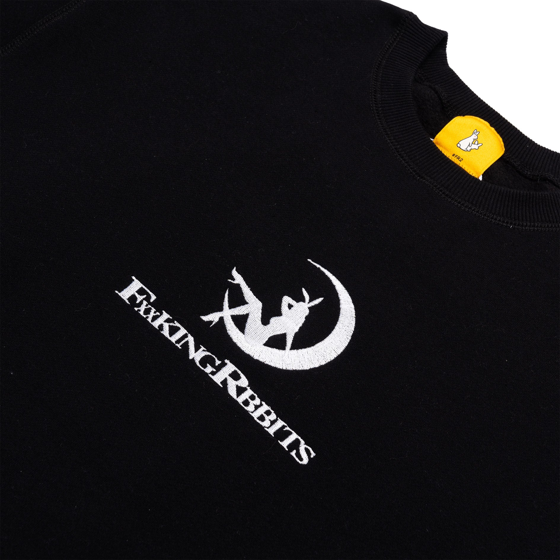 Bunny on the moon Crew Sweat FRC1755 Black