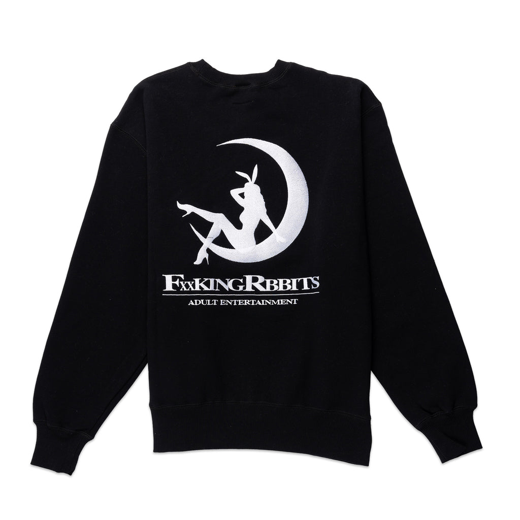 Bunny on the moon Crew Sweat FRC1755 Black