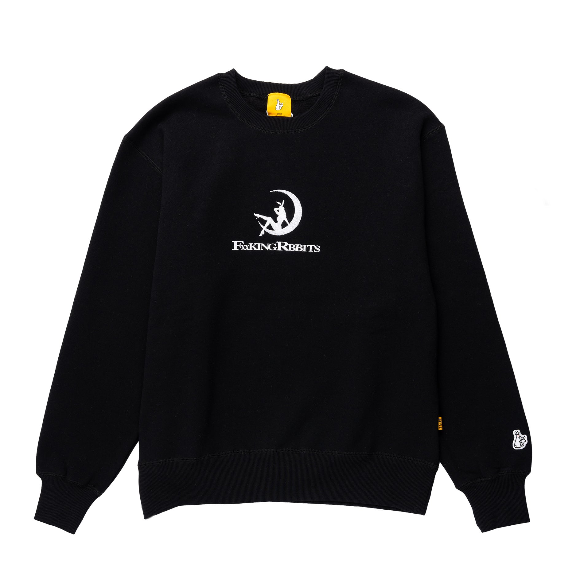 Bunny on the moon Crew Sweat FRC1755 Black