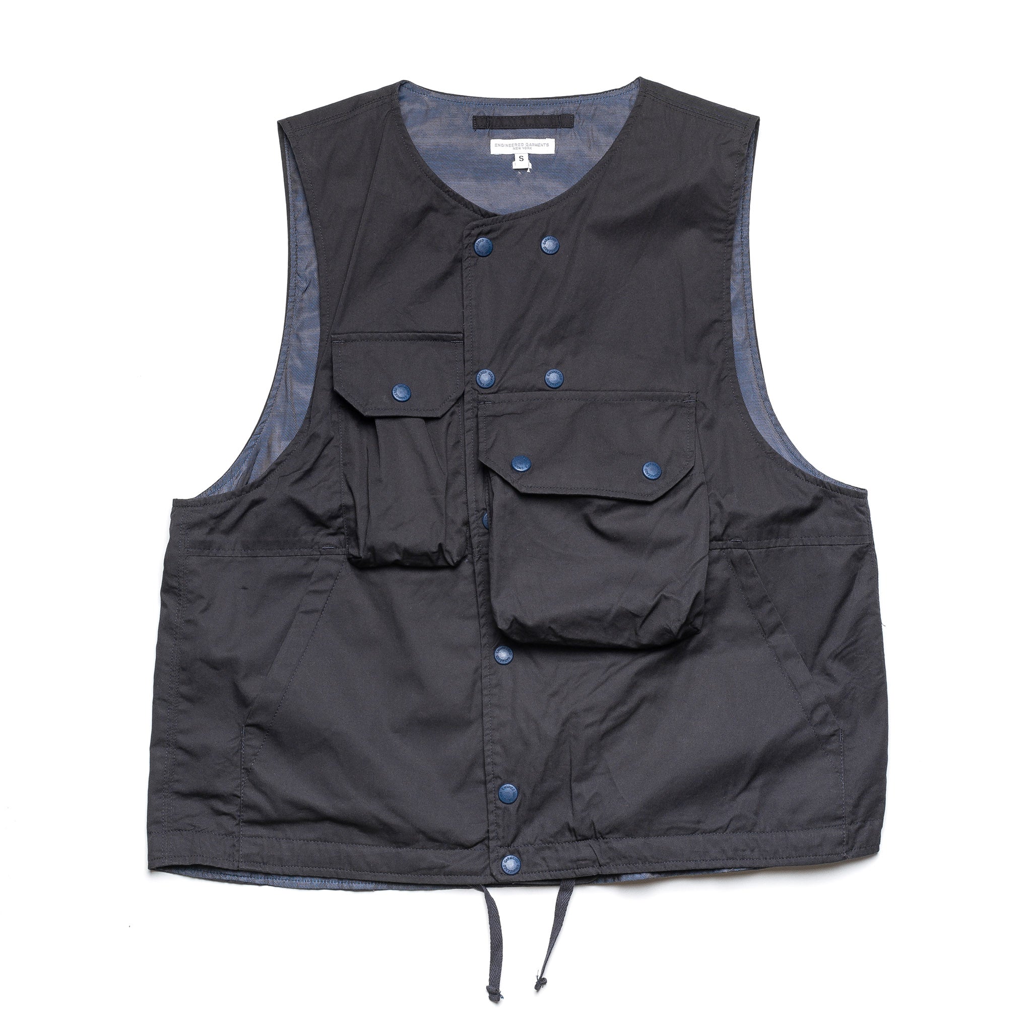 Cover Vest 21S1C003 Navy Highcount Twill – Capsule