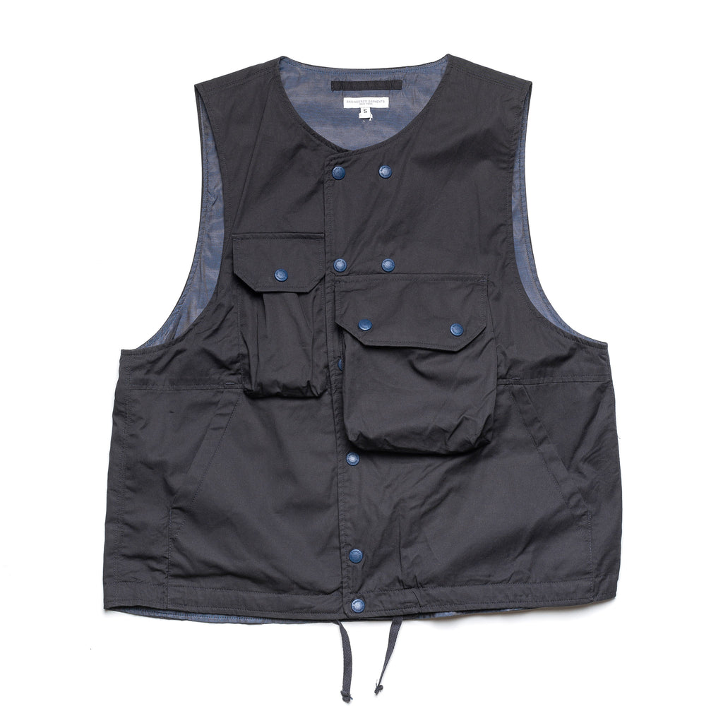 Cover Vest 21S1C003 Navy Highcount Twill