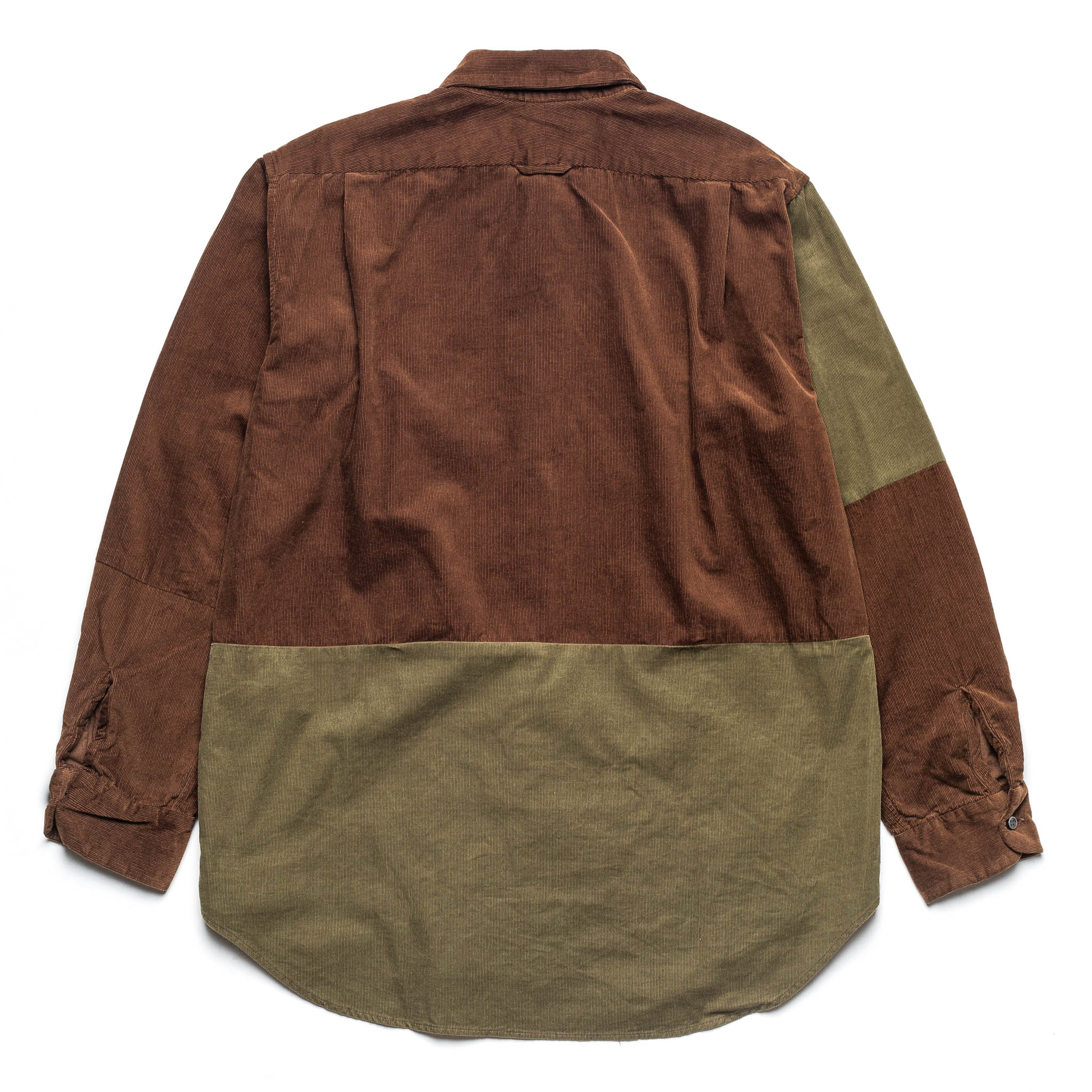 21W Corduroy Short Collar Shirt Brown