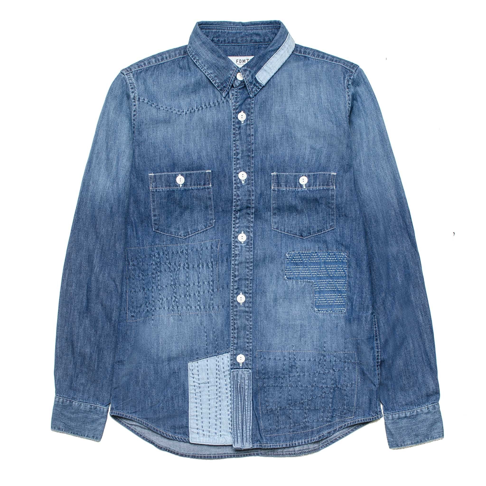 DK BLUE FULL SLEEVE DENIM SHIRT (AXEL F/SLV FIT)