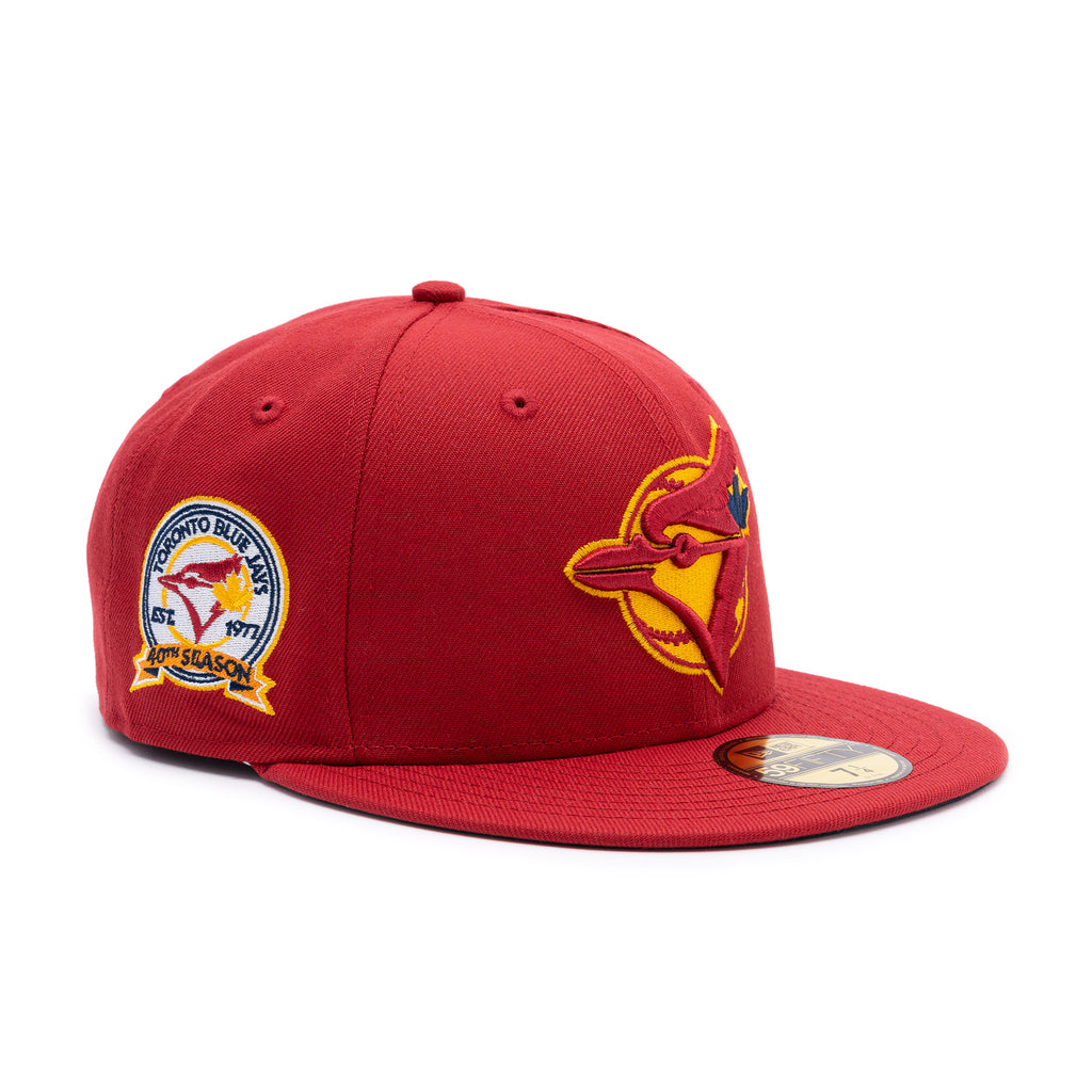 Blue Jays 40th Anniv. Yellow Logo Pinot Red