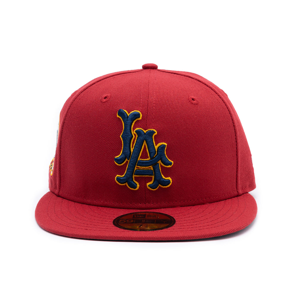 LA Angels 50th Anniv. Navy Logo Pinot Red