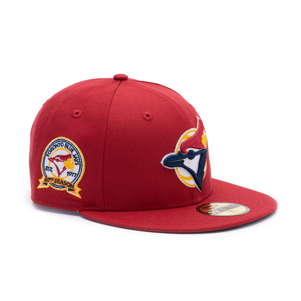 Blue Jays 40th Anniv. Navy Logo Pinot Red