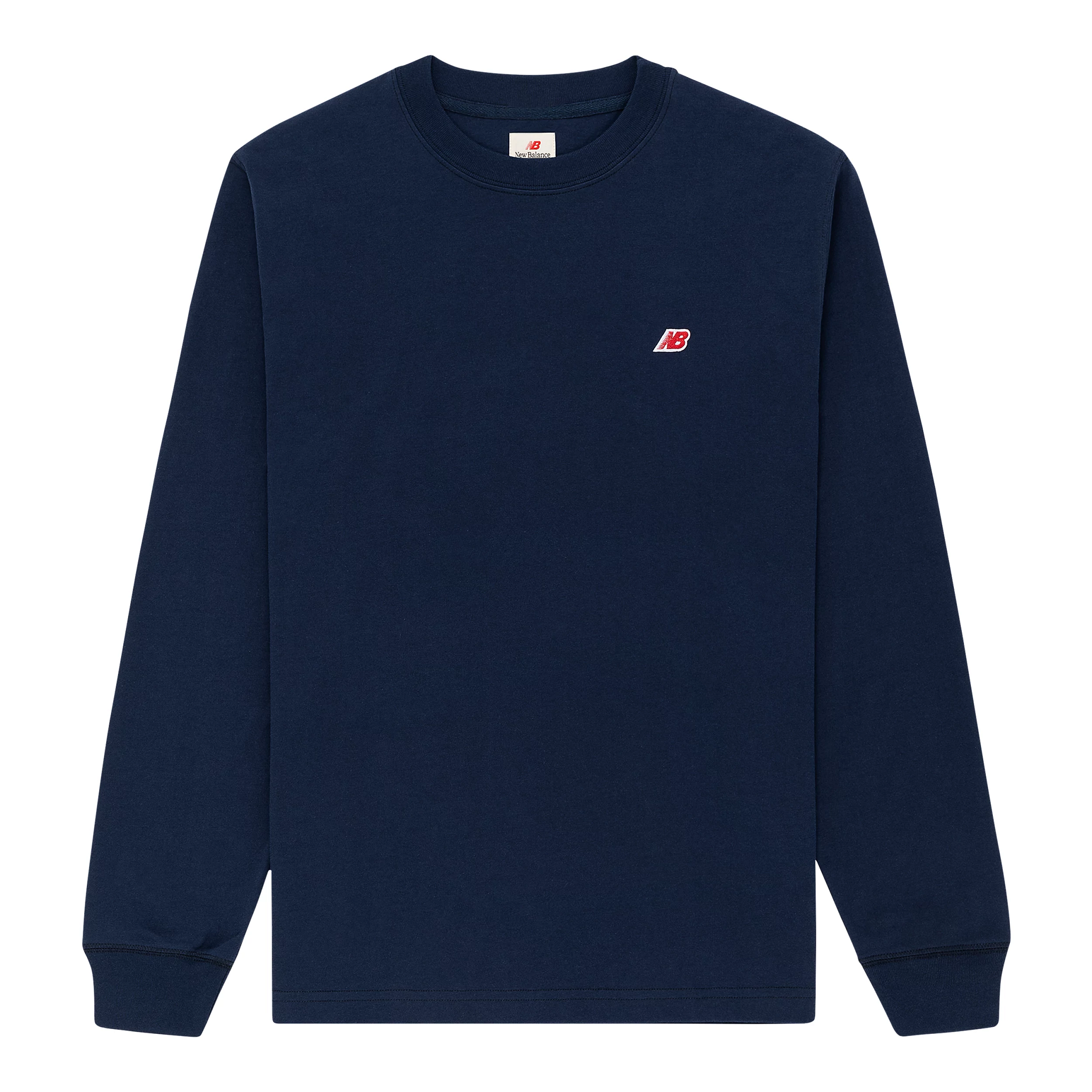 NB USA Core LS Tee MT21542 Navy