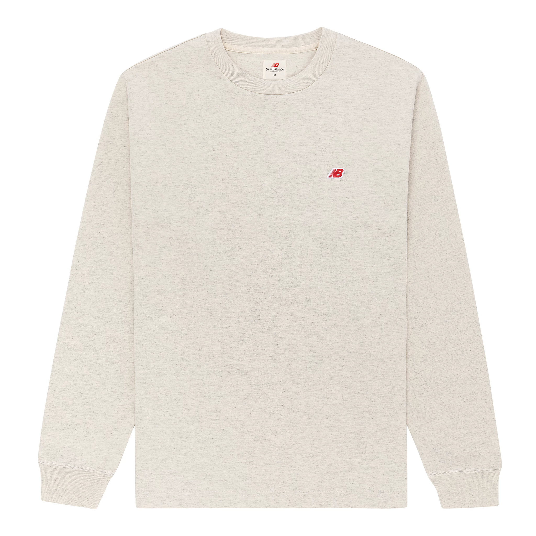 NB USA Core LS Tee MT21542 Oatmeal