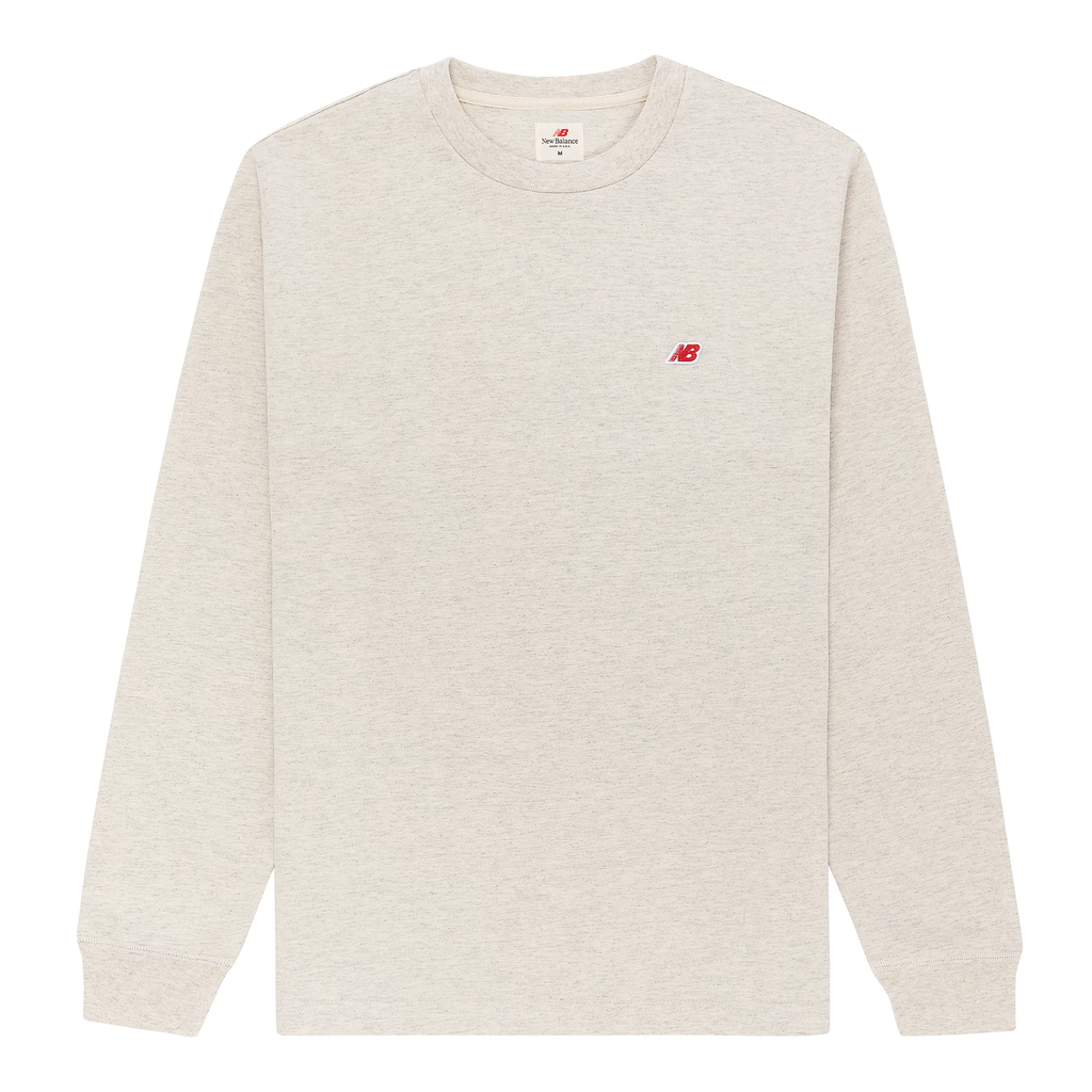 NB USA Core LS Tee MT21542 Oatmeal
