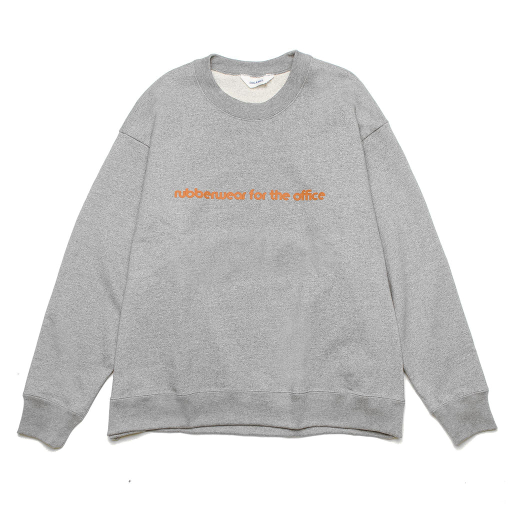 Digawel Sweatshirt Rubber Print DWSOB133 Gray