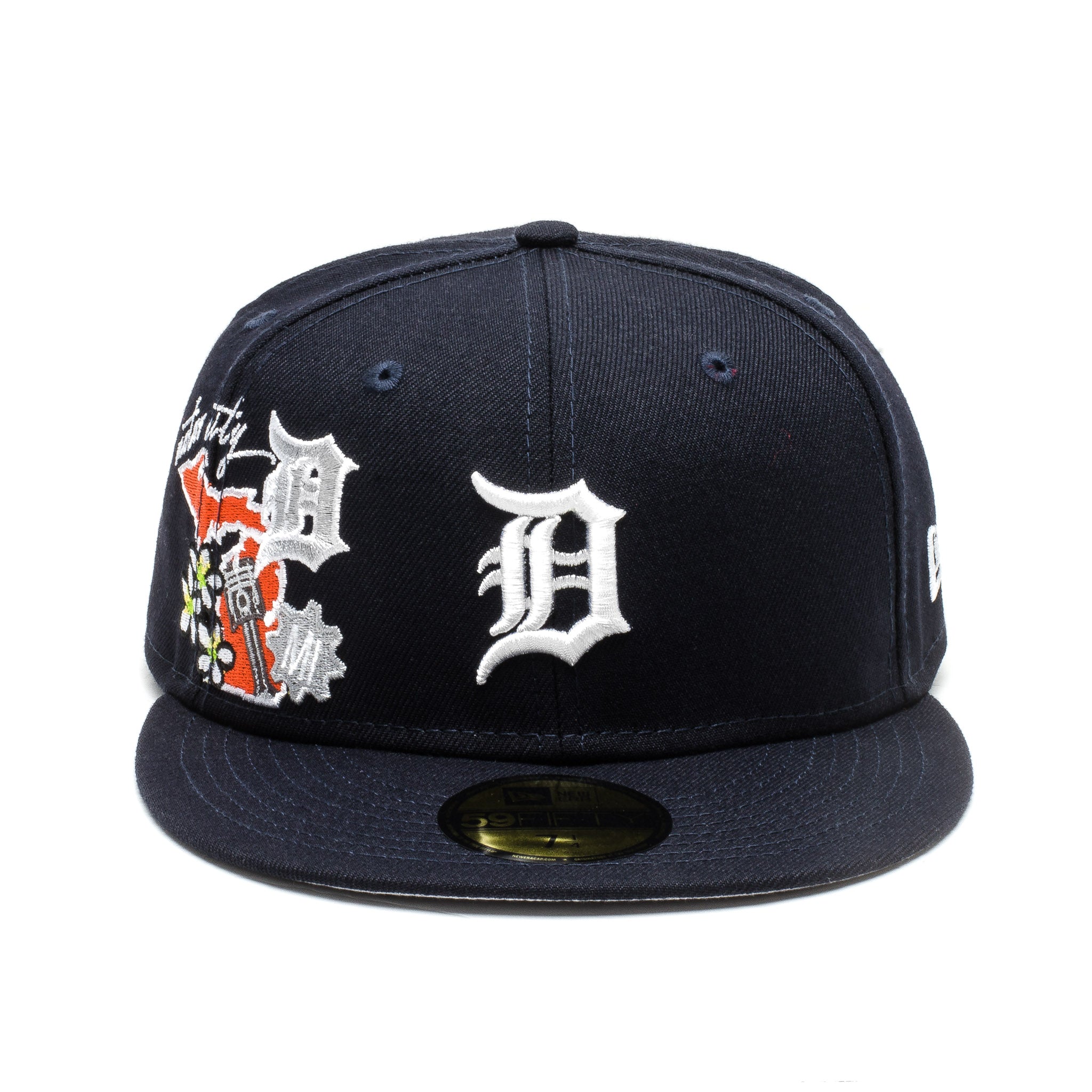 Detroit Tigers City Cluster Stack Patch Stack Patch Navy