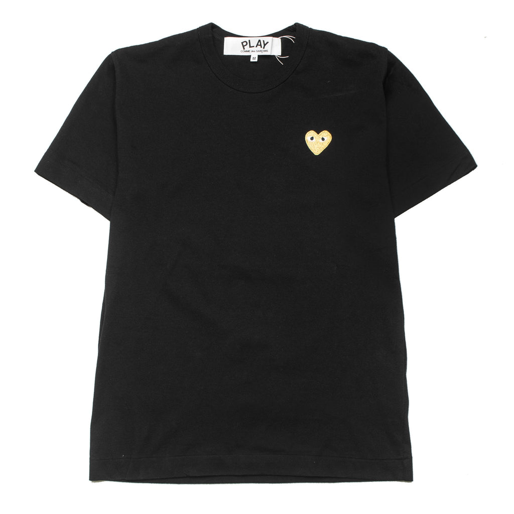 HEART LOGO GOLD AZ-T216-051-1 Tee Black