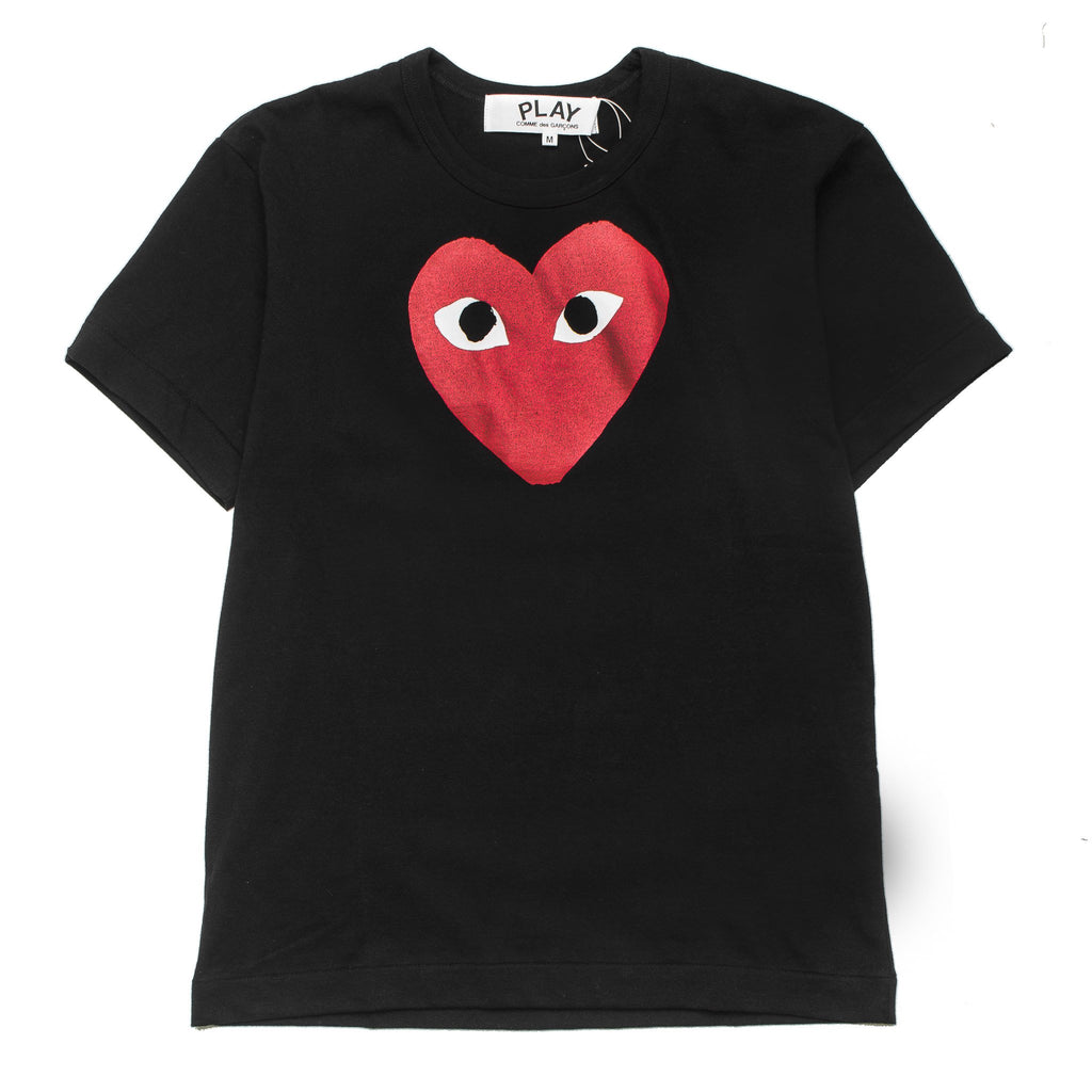 HEART PRINTED RED AZ-T112-051-1 Tee Black