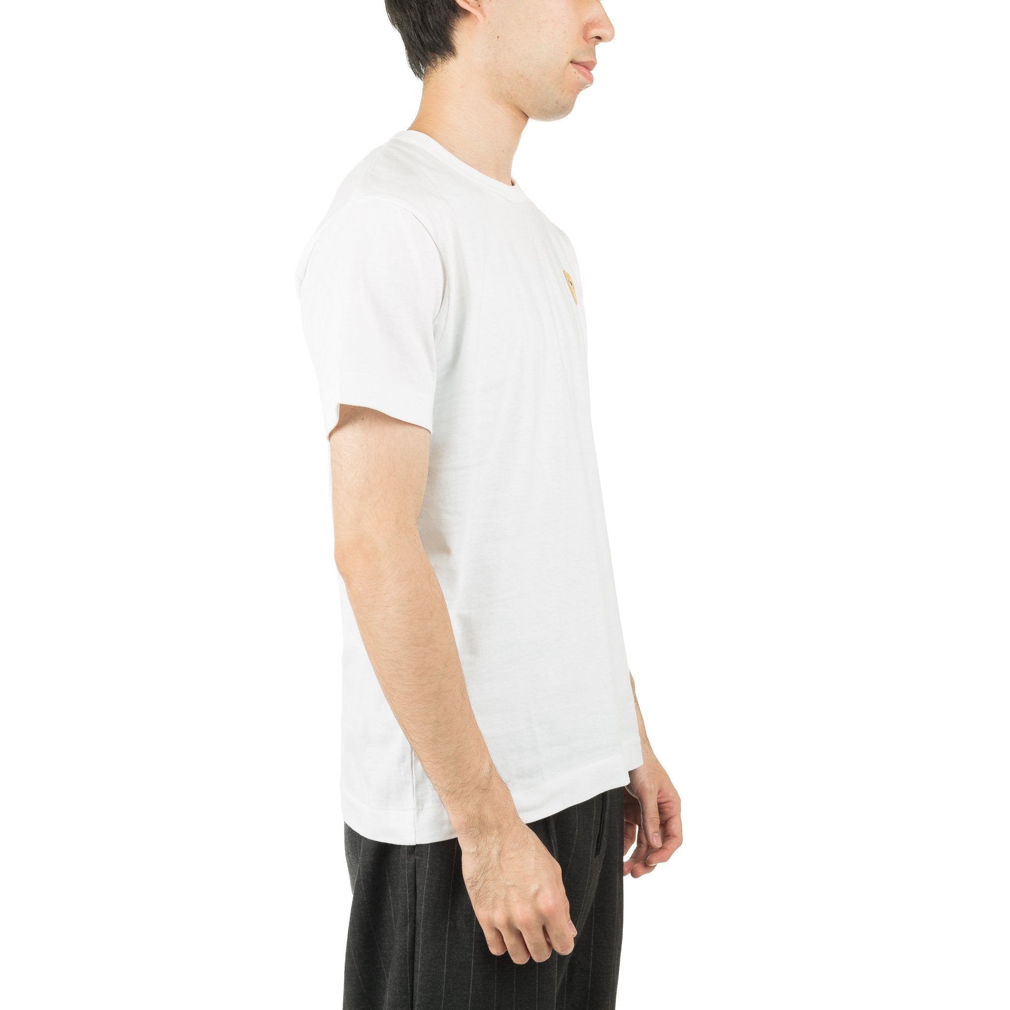 HEART LOGO GOLD AZ-T216-051-4 Tee White