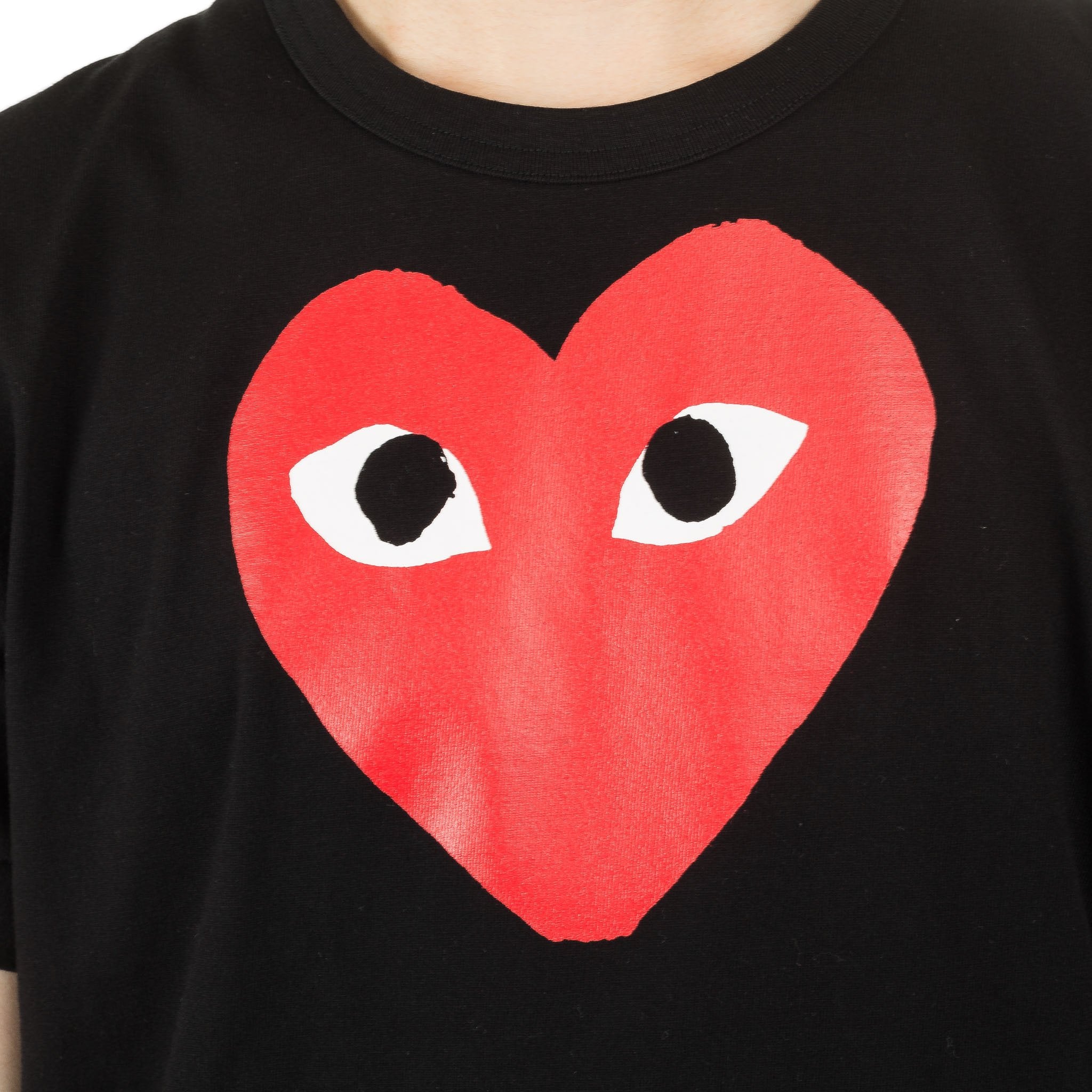 HEART PRINTED RED AZ T112 051 1 Tee Black Capsule