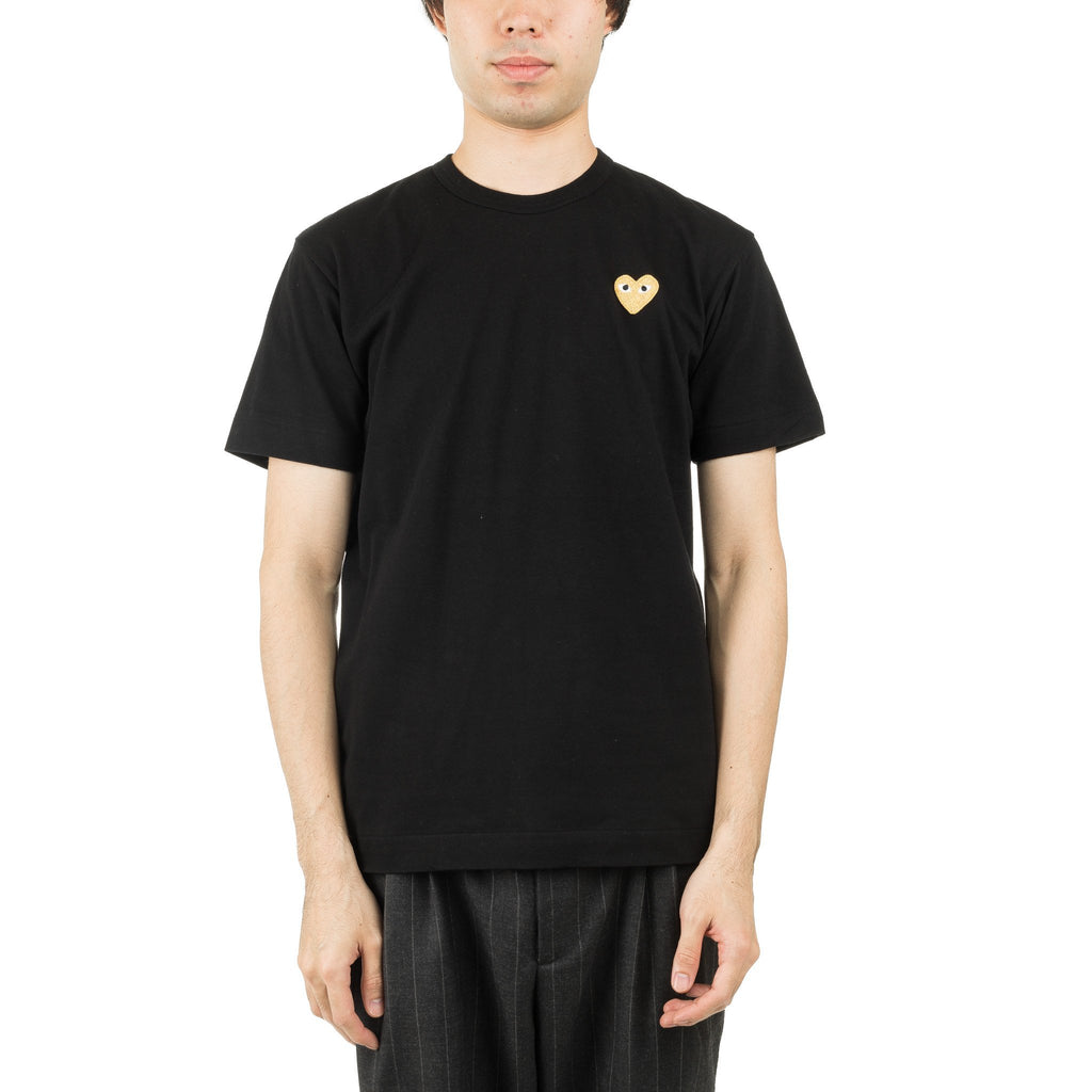 HEART LOGO GOLD AZ-T216-051-1 Tee Black
