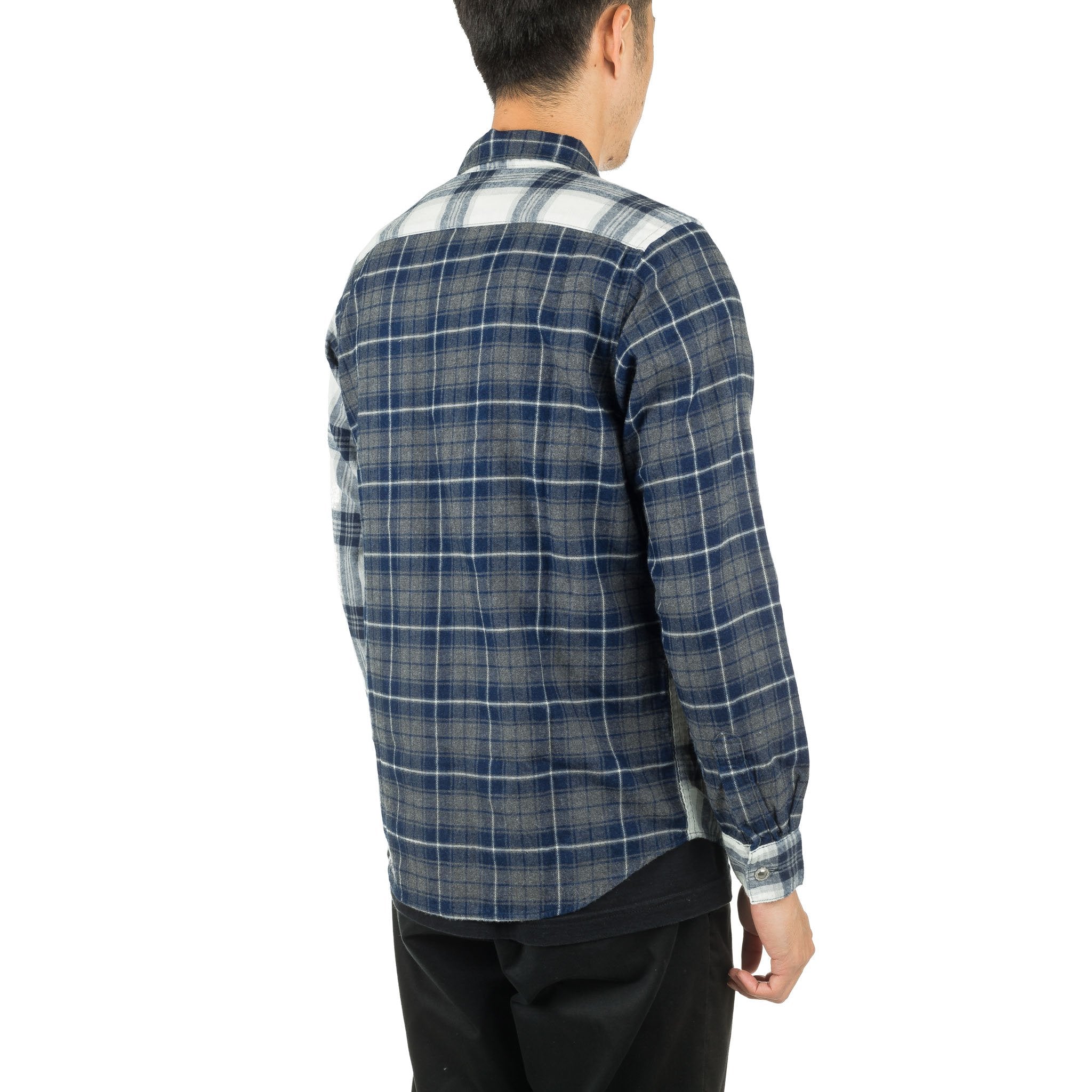 Indigo Check Shirt Grey